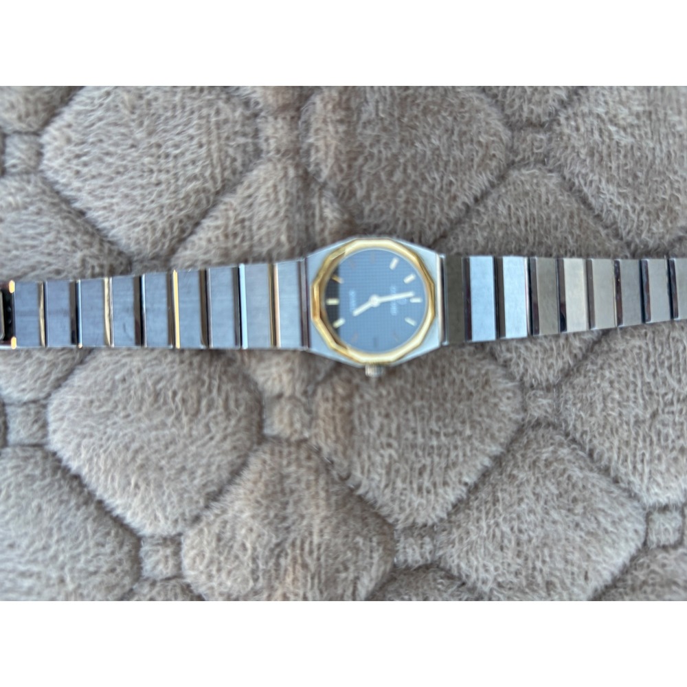 Concord Mariner SG Two Tone Stainless Steel Gold Quartz Watch Blue Dial Womens - Picture 3 of 4